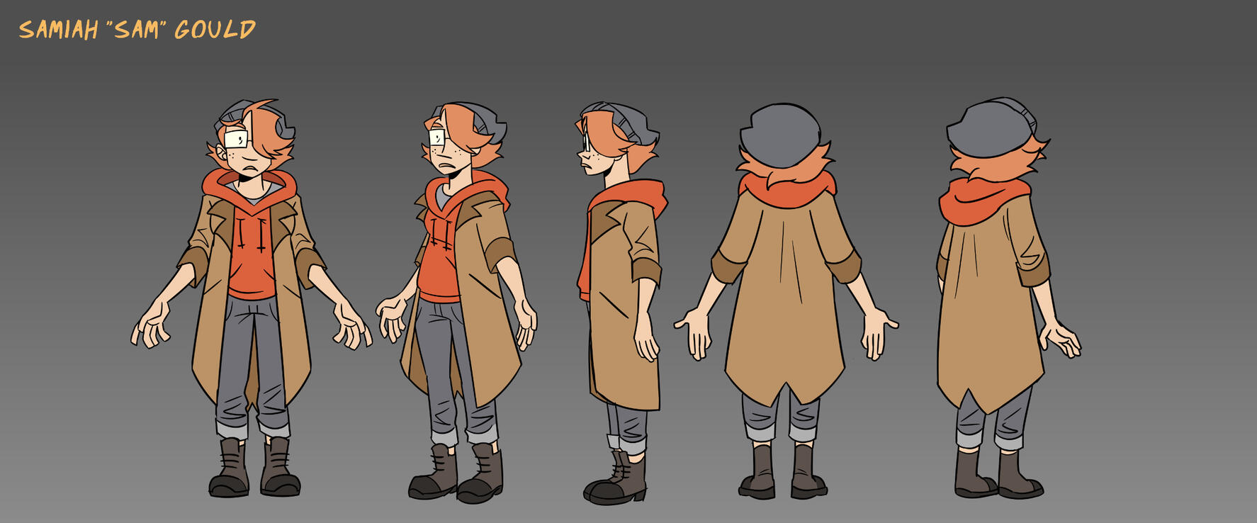 &#39;Bottlecap&#39; Character Turnarounds - Sam Gould (2023)